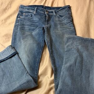 7 For All Mankind Light Blue Straight Leg Jeans
